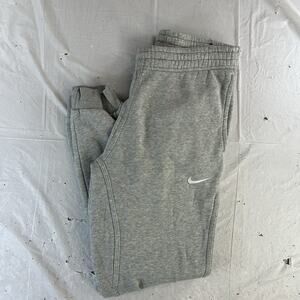 Nike Sweatpants Mens Small Gray Joggers Fleece Athletic Pants Logo